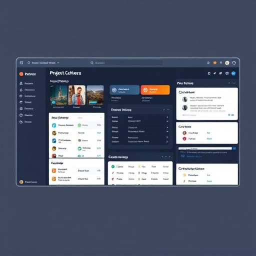 Benutzeroberfl&radic;&sect;che einer neuen Projektmanagement-Software.