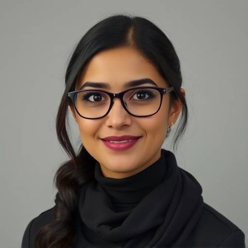 Portr&radic;&sect;t von Dr. Anya Sharma, KI-Forscherin.